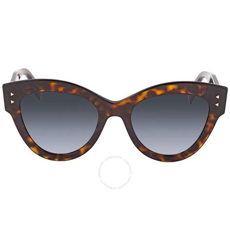 fendi ff 0266 s|Fendi Peekaboo Dark Havana Cat Eye Ladies Sunglasses FF .